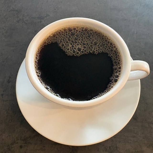 Organic Fresh Brewed Coffee.
