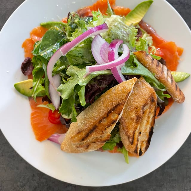 Smoked Salmon Carpaccio.